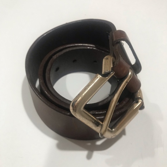 Polo brown leather belt 32” - Picture 4 of 6